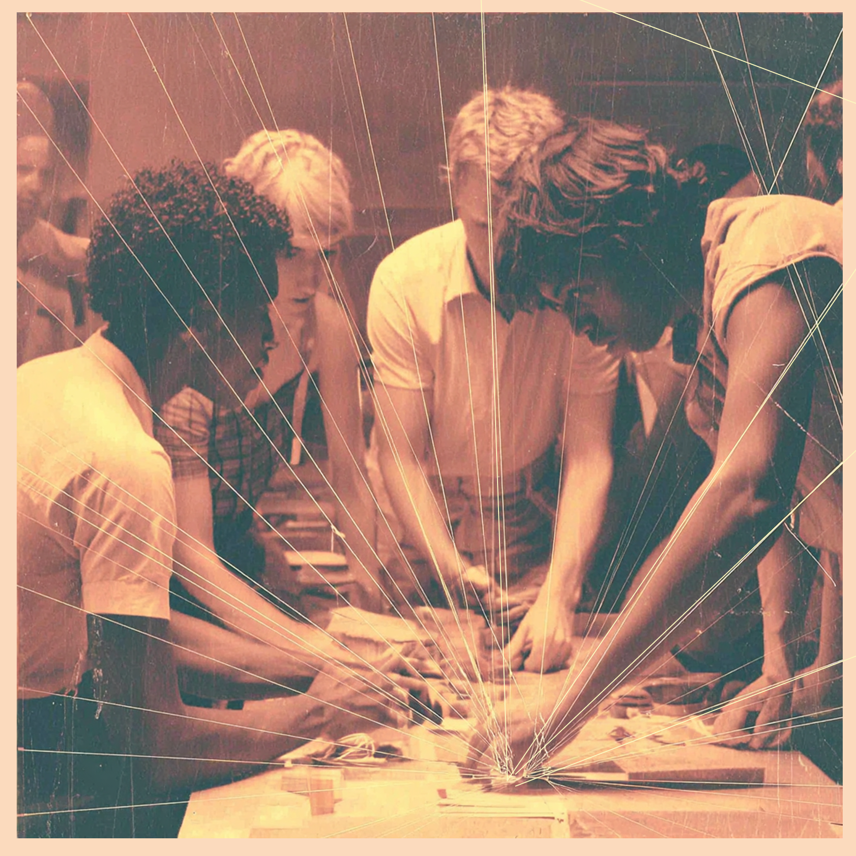 People collaborating around a table