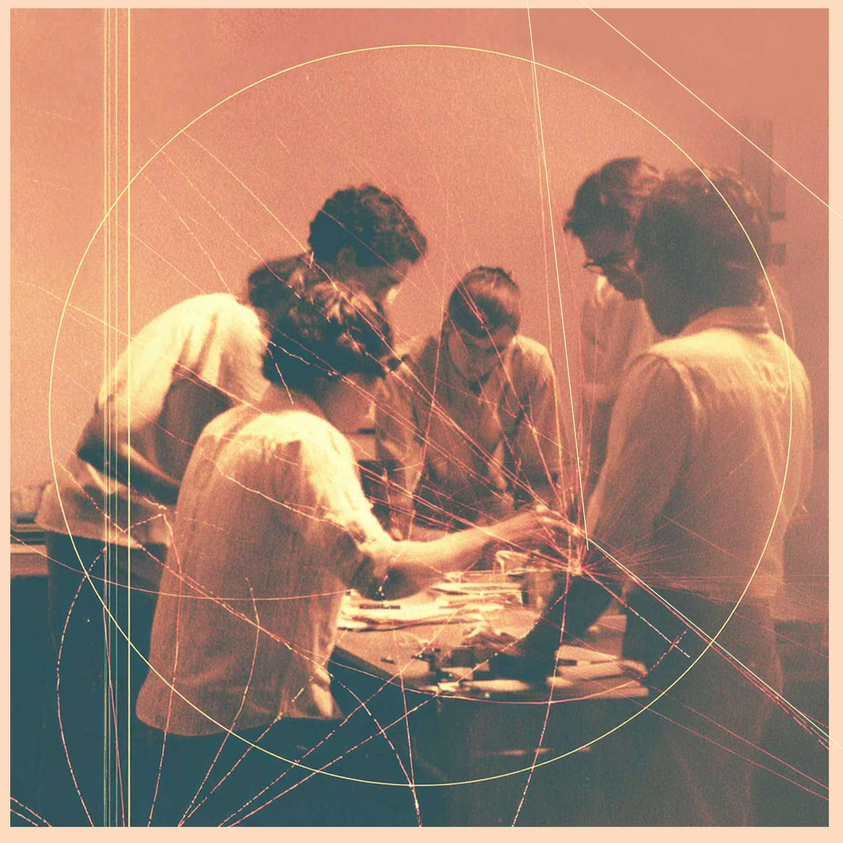 Designers at a table